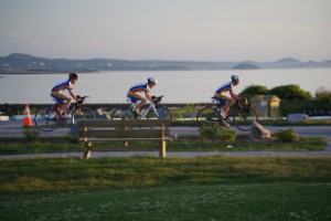 The 6 km time trial along the St. Lawrence