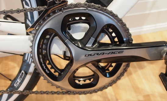 Shimano went to a 4 arm crank to save weight, but were able to maintain stiffness with careful positioning of the arms and their unique 3d hollow chainrings
