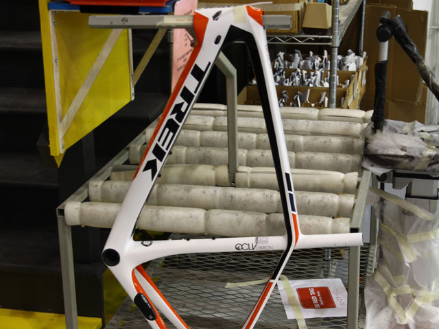 A Project One Madone rolling off the line
