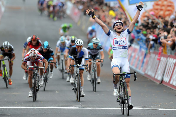 John Degenkolb wins Stage 5 of the 2013 Giro d'Italia in Matera. Photo credit: RCS