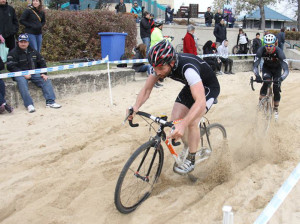 The sand section at the Forks causes havoc. Photo Credit: Woodcock Cycle 