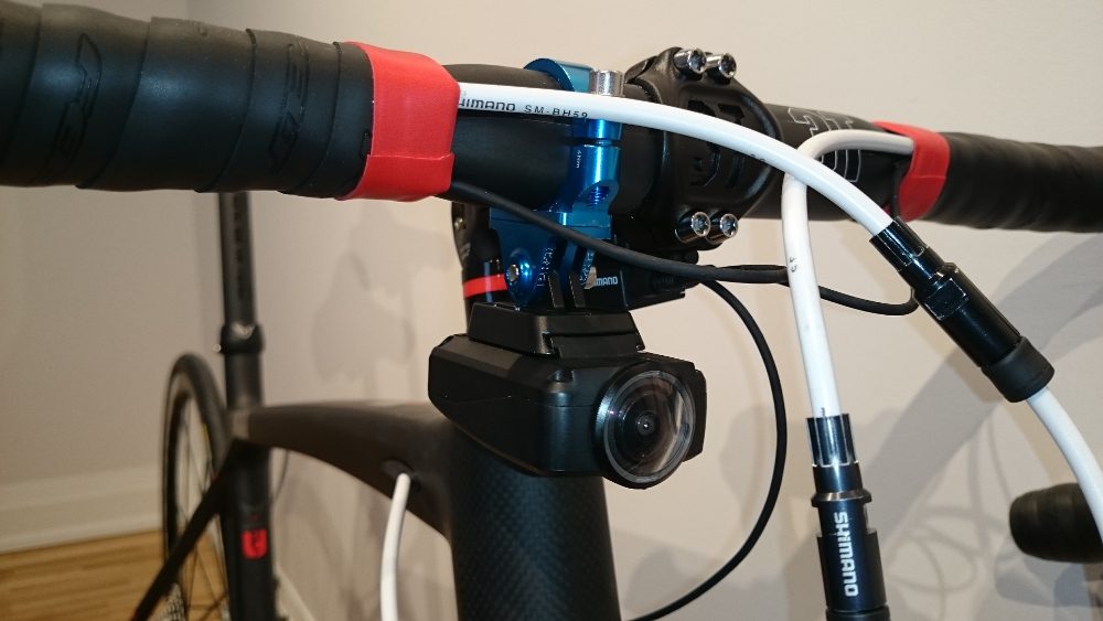 Shimano Pro Bicycle Stem Top Cap Camera Mount Camone Rollei Gopro Garmin Black 