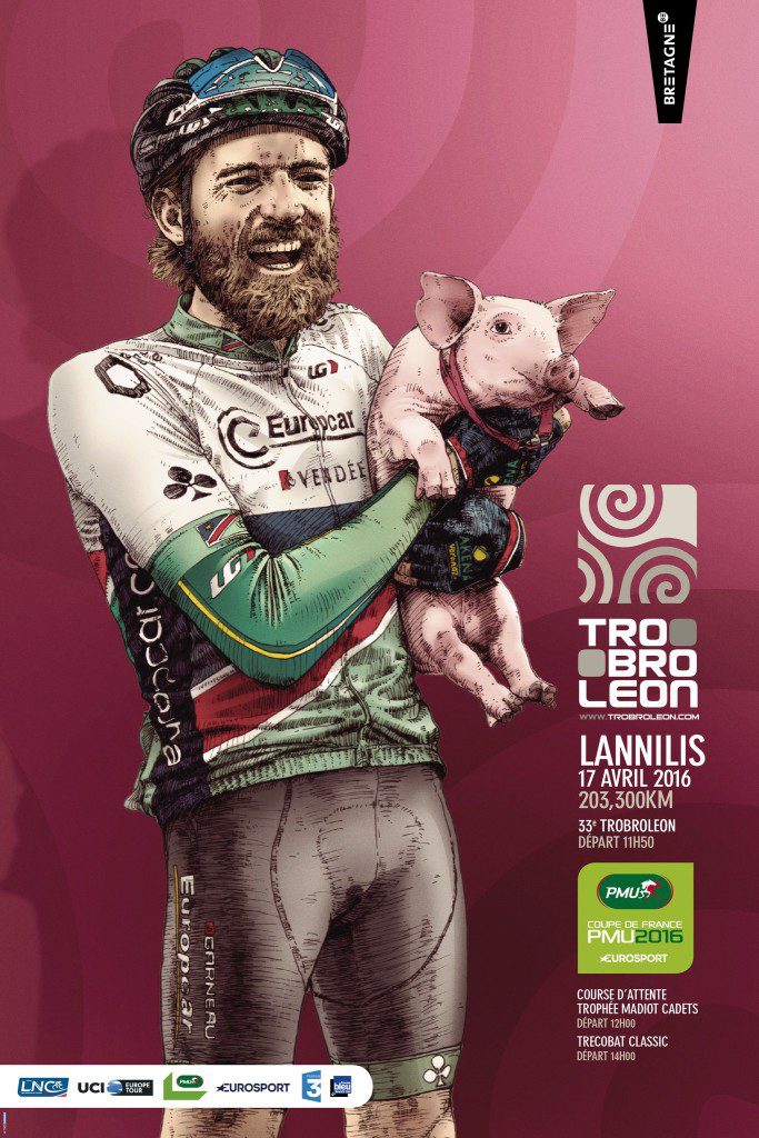 Promotional poster for the 2016 edition of Tro Bro Léon
