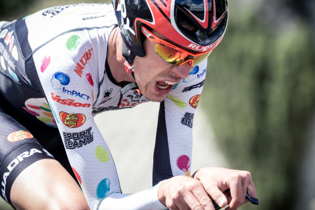 Jordan Cheyne at the 2016 Tour of California. Photo credit: Oran Kelly