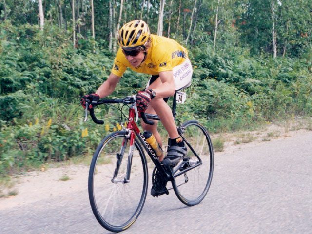Canadian Cycling Magazine Veilleux training at 15