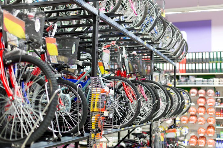 Bicycle sales in Canada continue to rise.