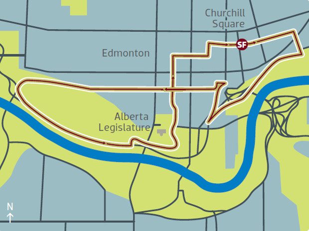 Tour of Alberta 2014 Stage 5 map