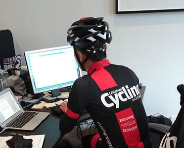Canadian Cycling Magazine at work