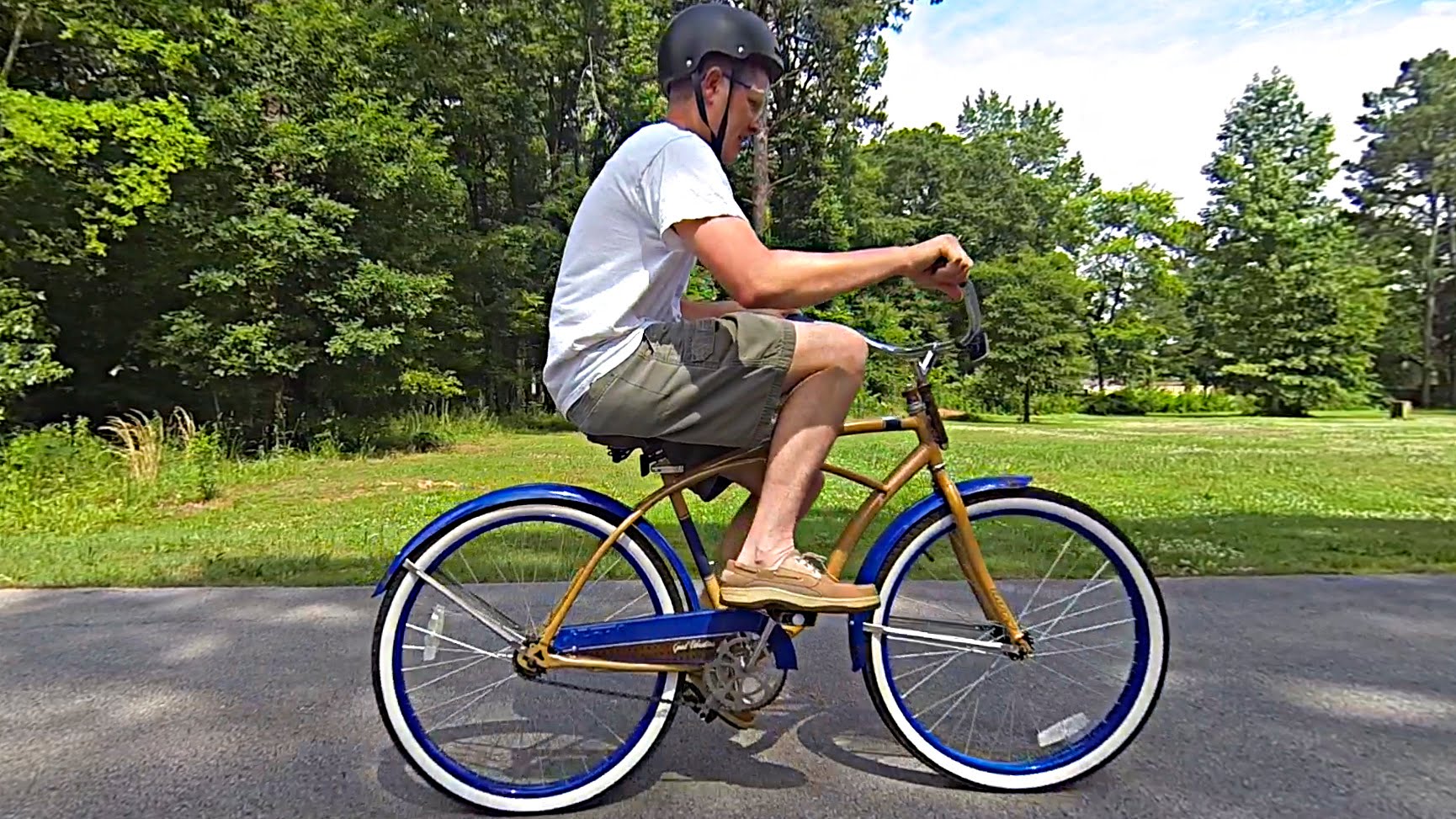 The Backwards Brain Bicycle is designed to be completely impossible to ride.