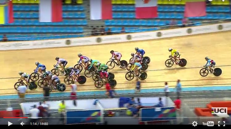 Track cycling schedule and results