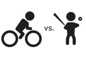 Cycling vs. baseball