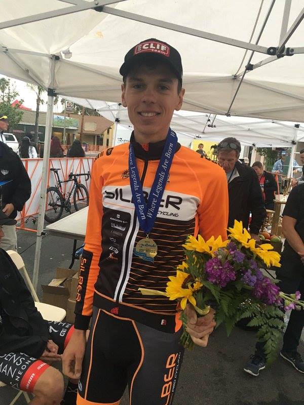 Dal-Cin, the winner of the Redlands Cycling Classic 