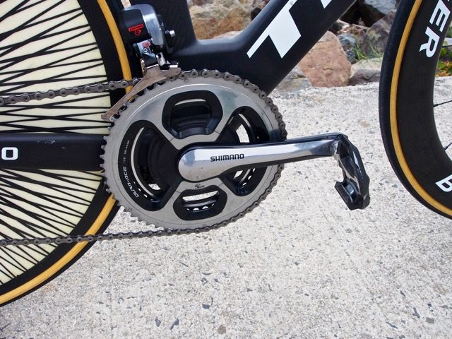 According to Shriver, they will very likely go without the SRM powermeter for race day, in the quest for gram shaving.