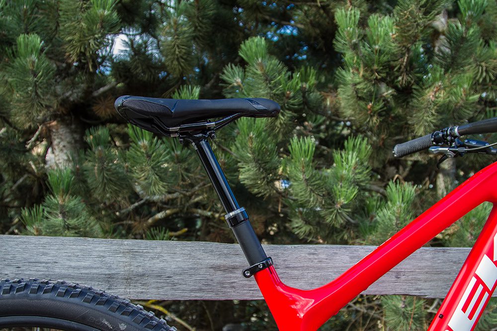 The Drop Line post is a cable-activated height adjustable post that Trek hopes will give other players in the dropper category a run for their money. It’s available aftermarket, and is intended to be quite competitively priced.
