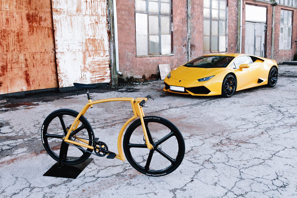 An odd bike inspired by the Lamborghini GT supercar - Canadian Cycling  Magazine