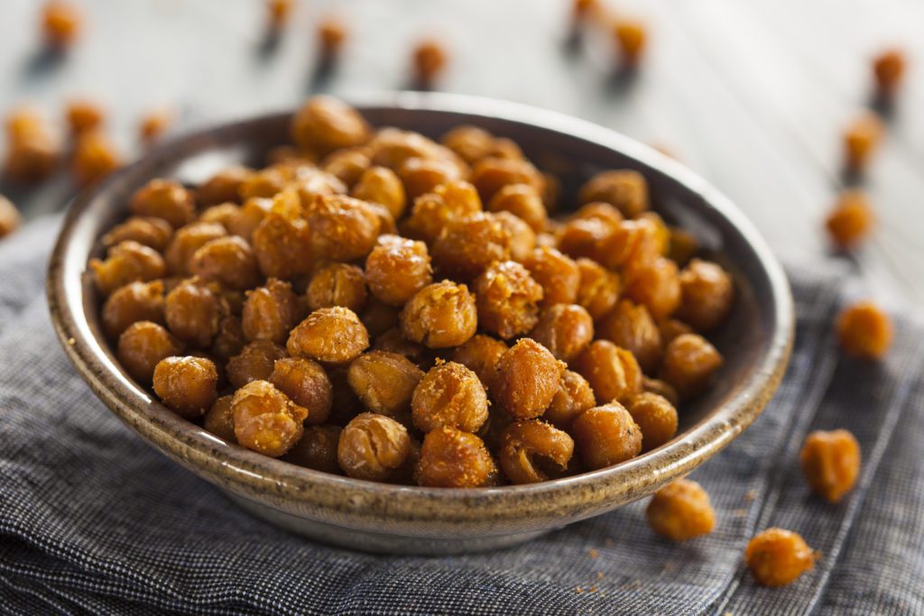 Healthy Roasted Seasoned Chick Peas with Varies Spices