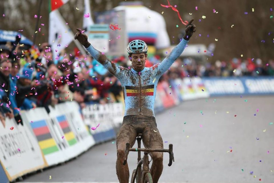 Wout van Aert repeats as world cyclocross champion in Luxembourg
