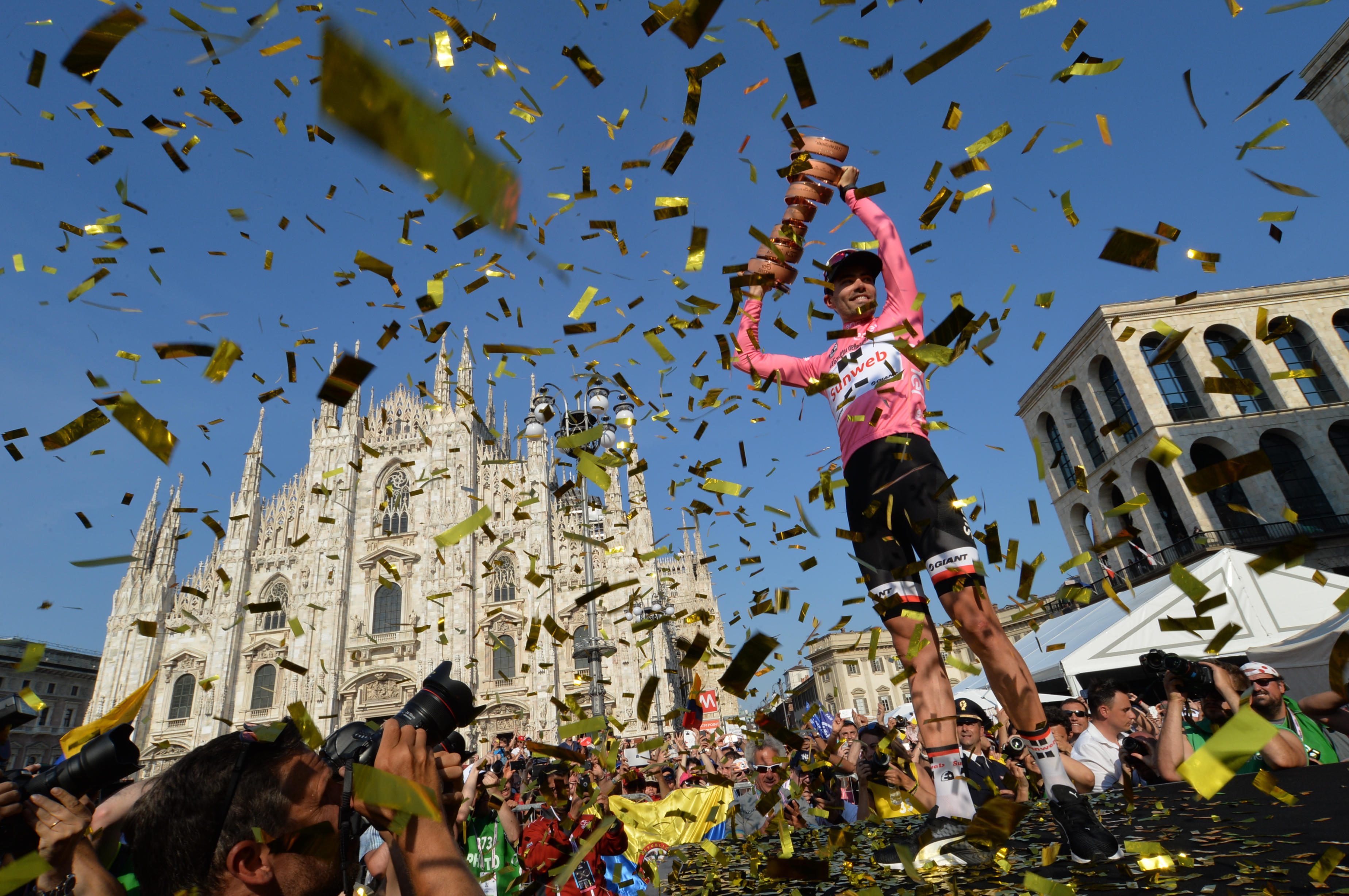 28-05-2017 Giro D'italia; Tappa 21 Monza - Milano; 2017, Team Sunweb; Dumoulin, Tom; Milano Piazza Duomo;