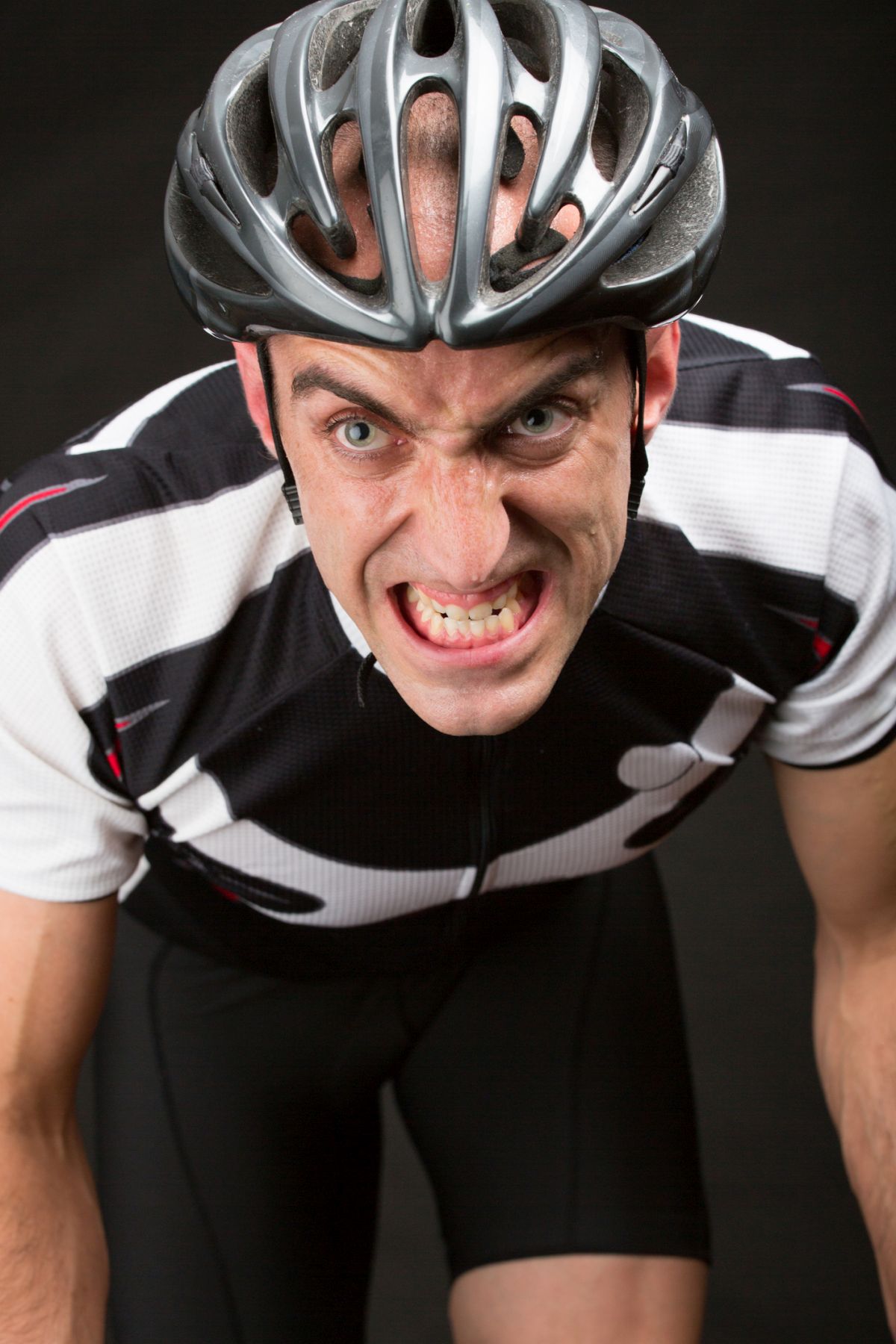 Swearing cyclist