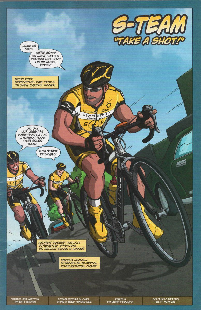 2007 Symmetrics Pro Cycling Team comic
