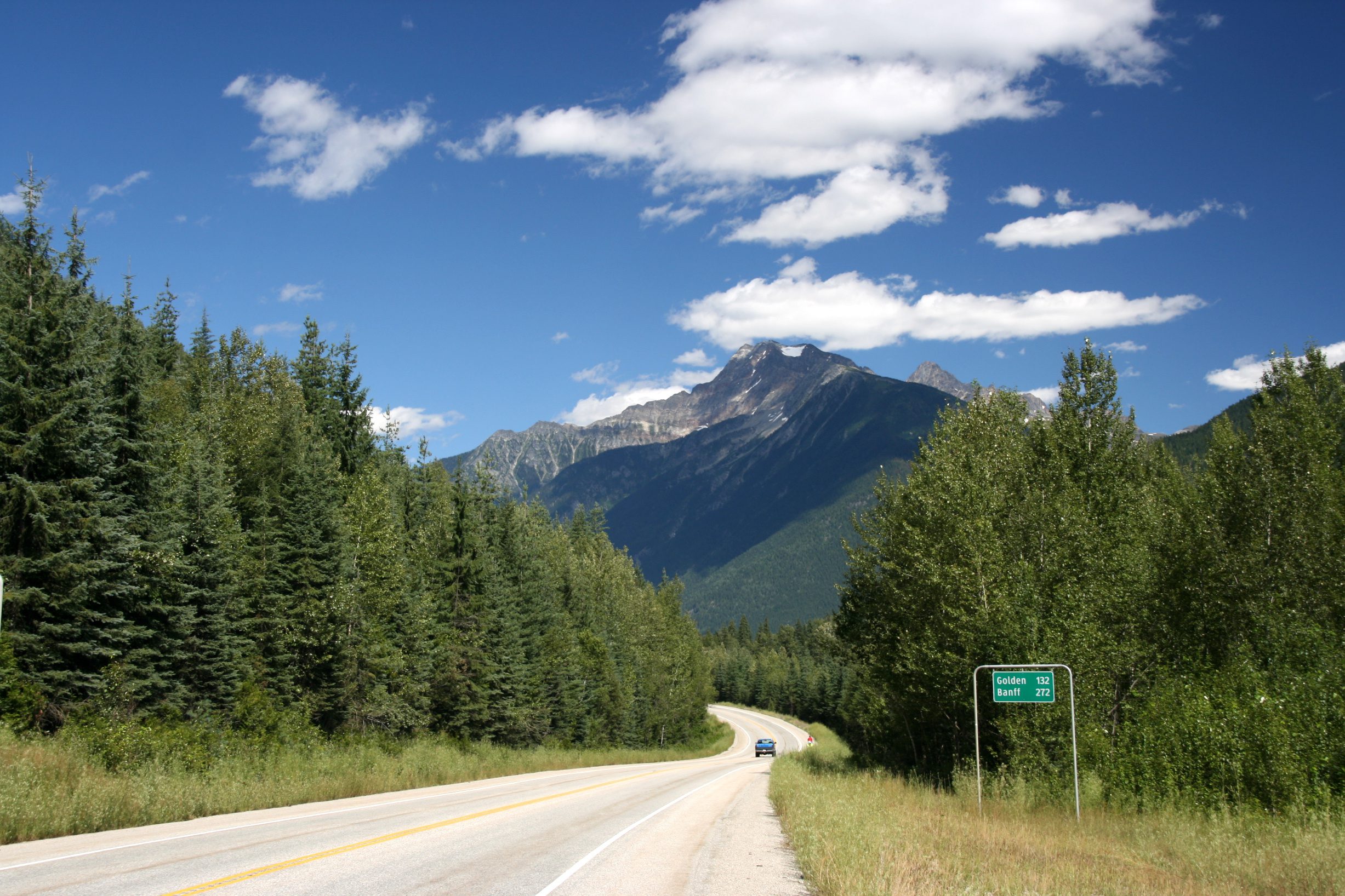 Mount Revelstoke National Park of Canada. Trans-Canada Highway.