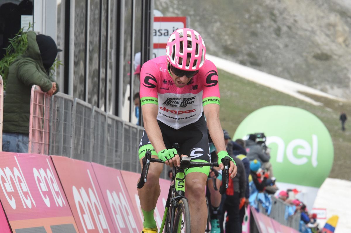 13-05-2018 Giro D'italia; Tappa 09 Pesco Sannita - Gran Sasso; 2018, Ef Education First - Drapac Cannondale; Woods, Michael; Gran Sasso;