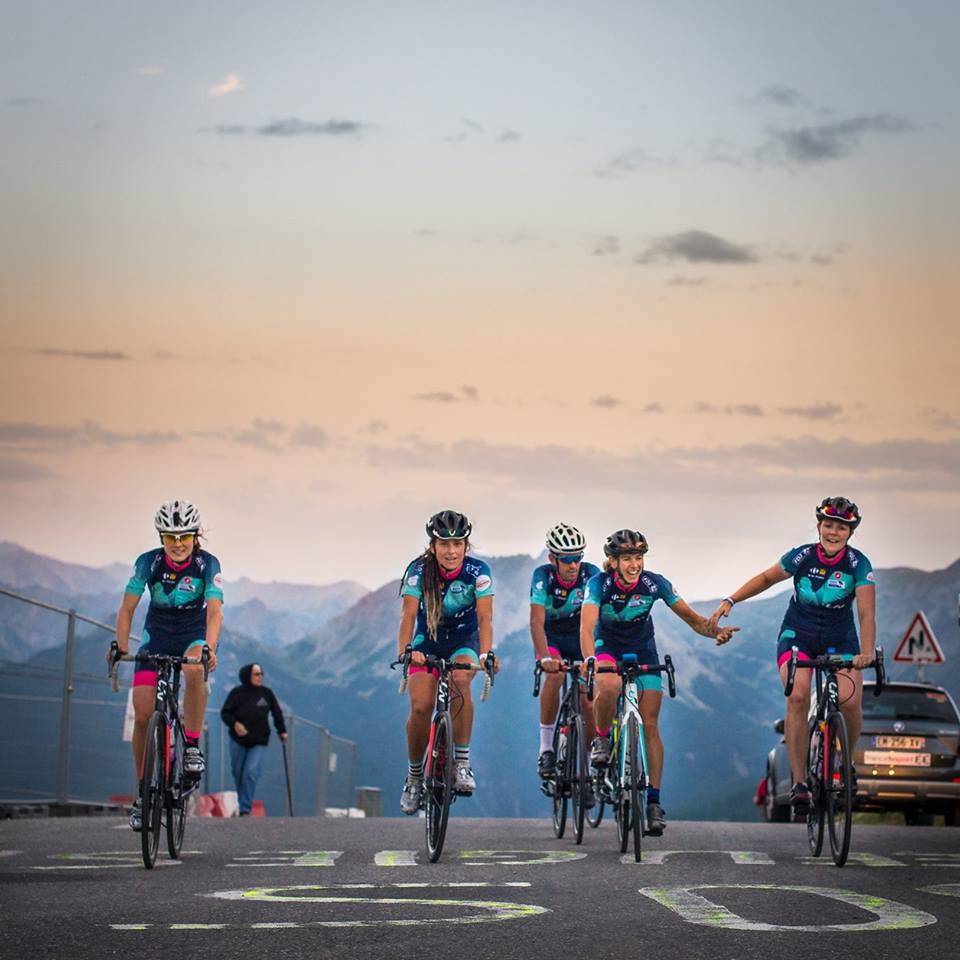 Women riding the Tour de France