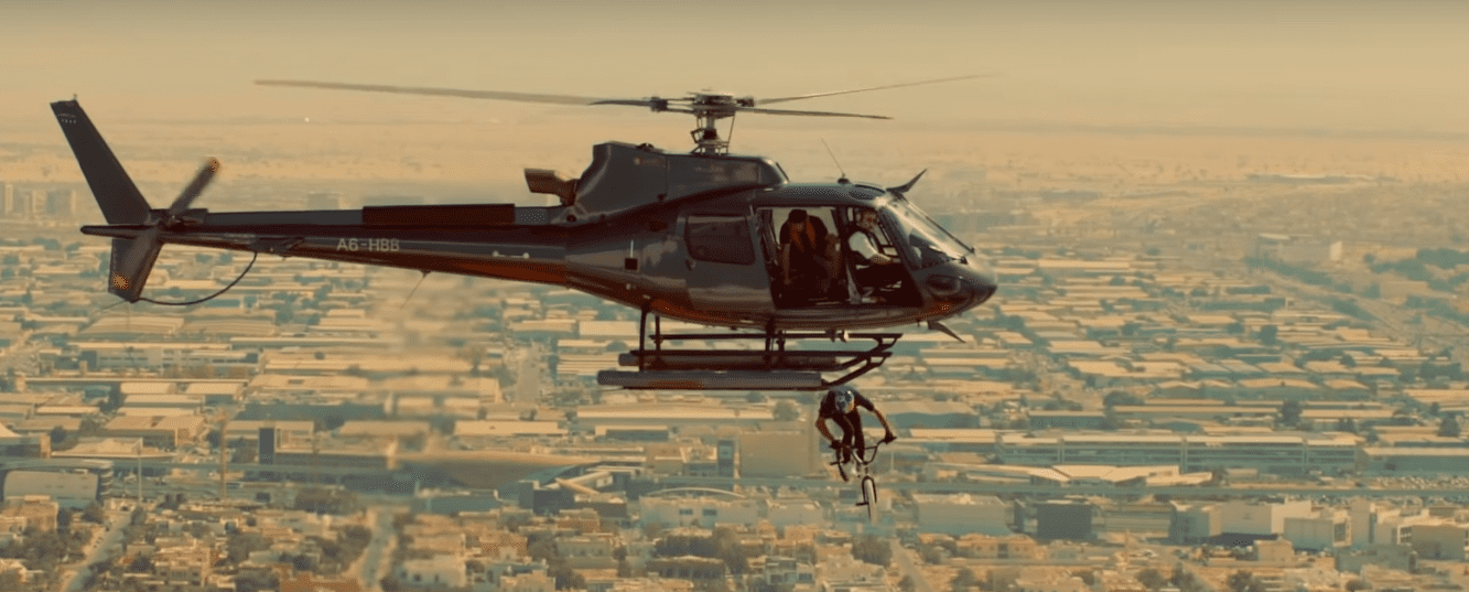 Kriss Kyle BMX Helicopter Dubai