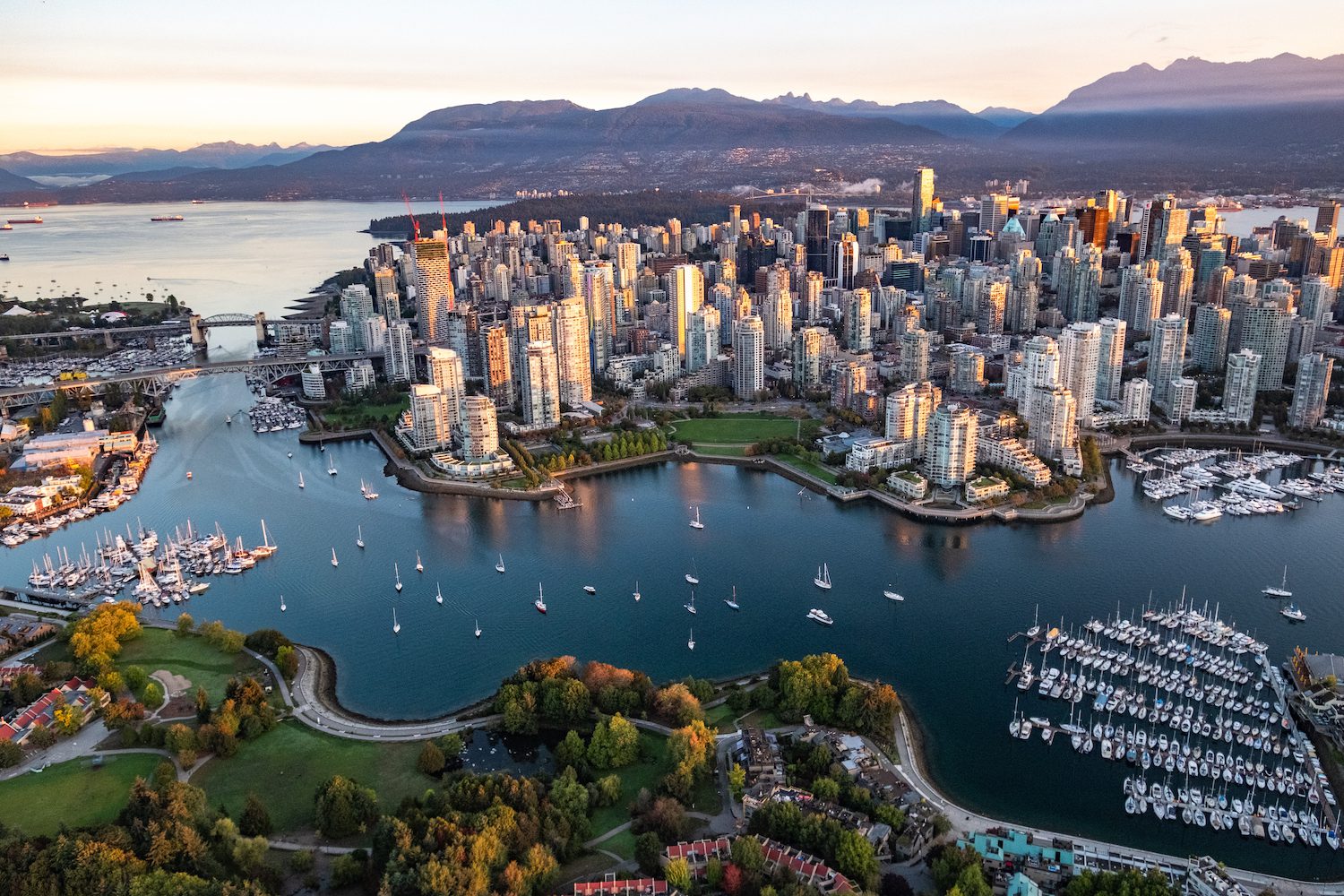 Aerial view of Vancouver - Canadian Cycling Magazine