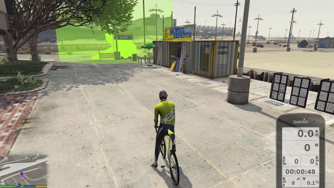 You can now do your indoor trainer workouts in Grand Theft Auto V