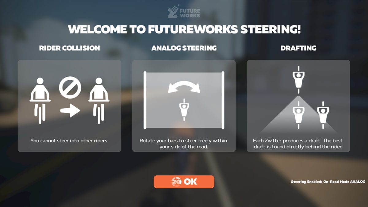 Zwift Steering FutureWorks Elite Sterzo