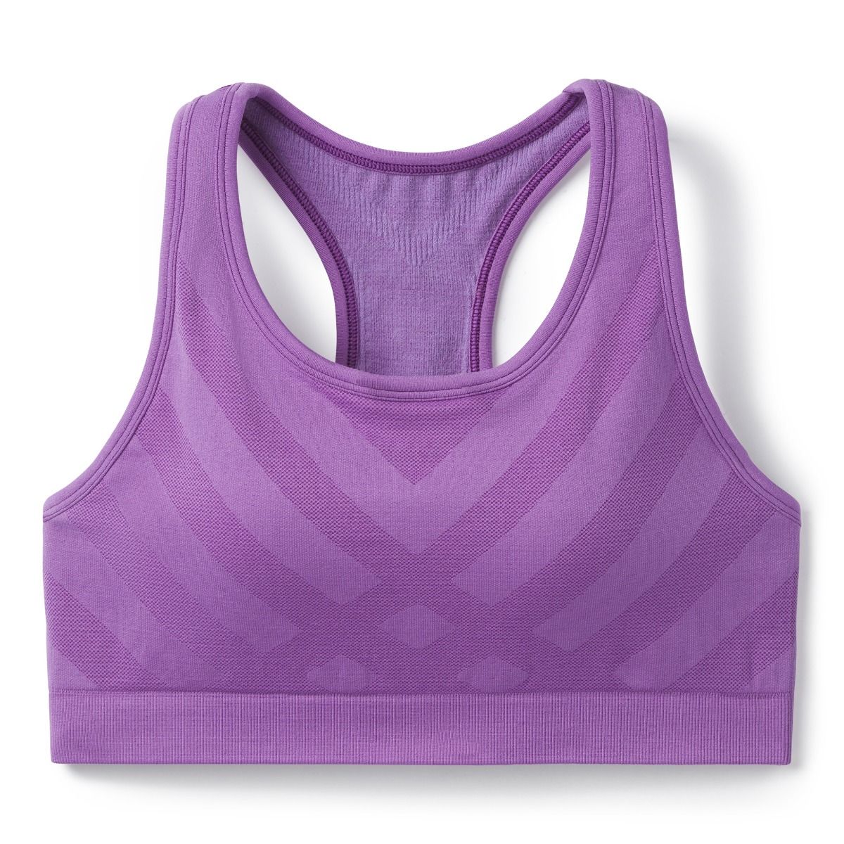 Magenta UV 50+ Stella Purple Seamless Racerback Sport Yoga Bra - Women