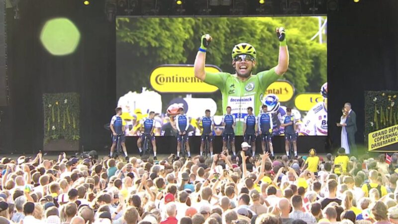 The TDF showed an image of Cavendish