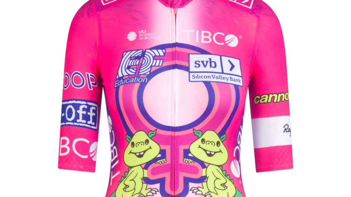 The EF-TIBCO-SVB jersey for the Tour de Frances Femmes