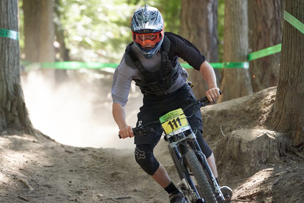 downhill racer at Fernie Canada Cup
