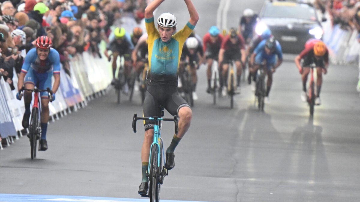 Kazakhstan earns first win of Wollongong 2022 in U23 men's road race ...