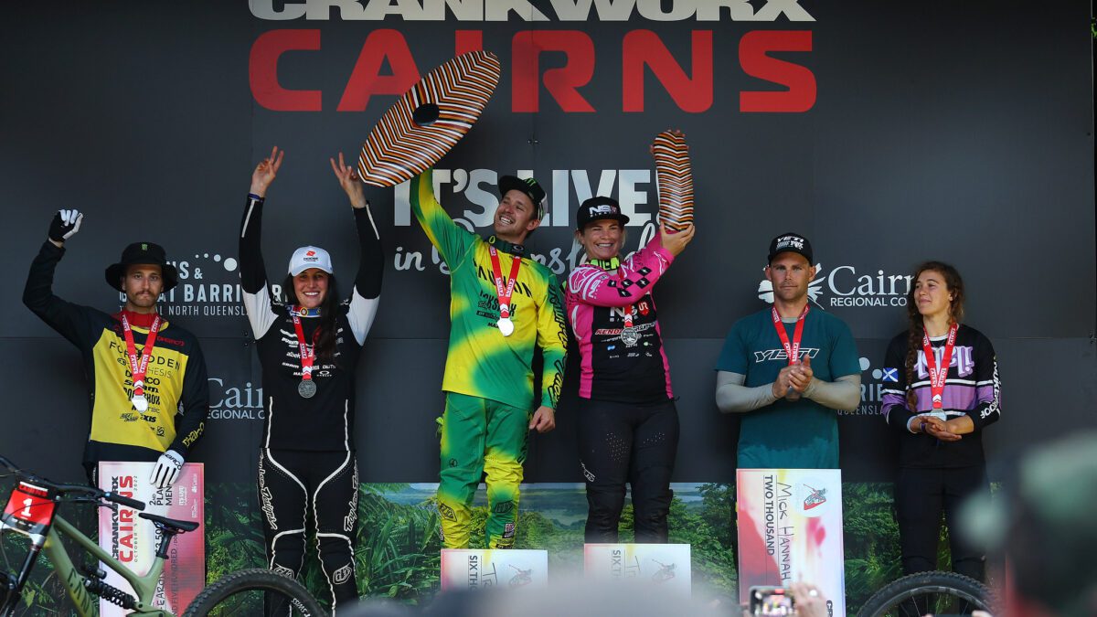 Crankworx Cairns DH podium