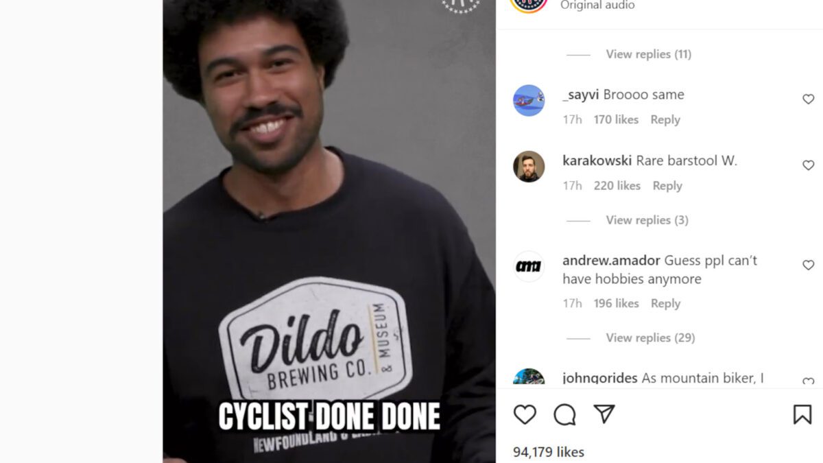 A clip on Bartstool sports about how cyclists need to go