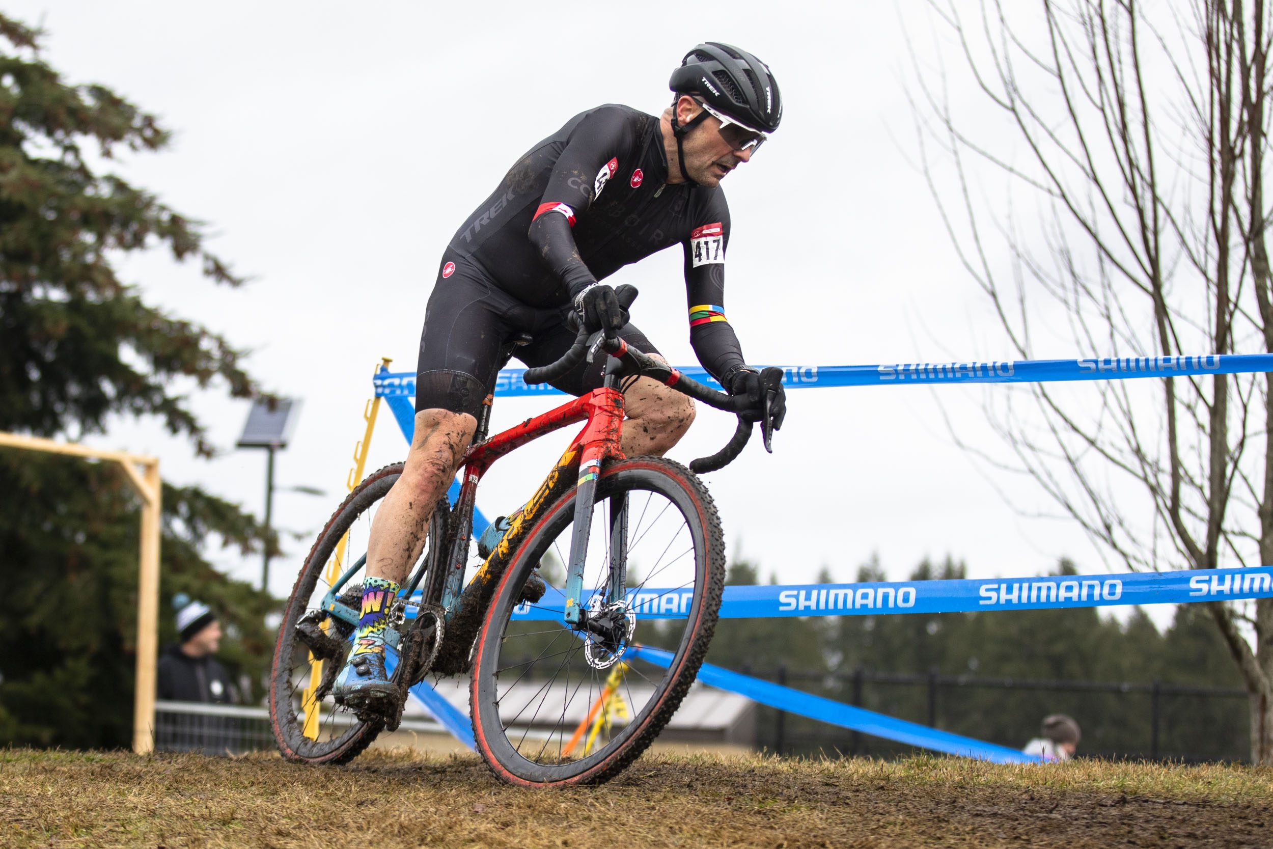 Jean-Francois Blais races Masters 45-54 men's Canadian cyclocross national championships 