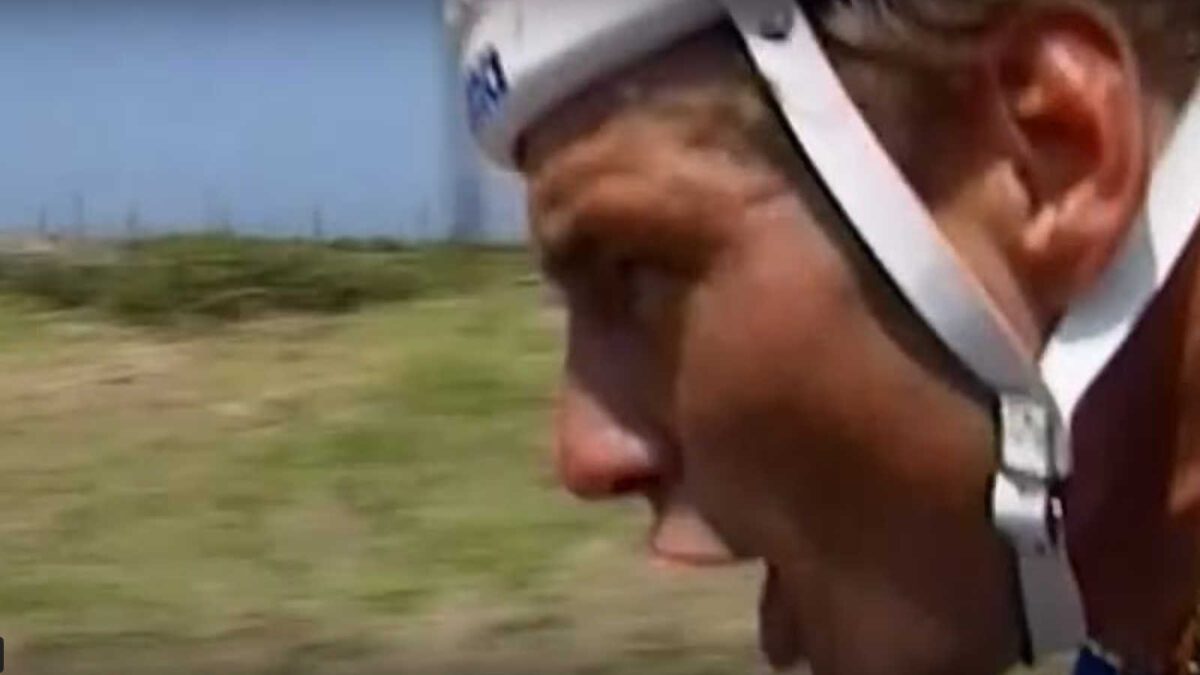Thierry Marie in a breakaway of the 1991 Tour de France