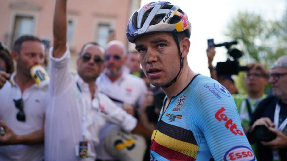 Wout van Aert at the gravel worlds