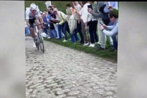 New footage shows just how brutal cap throw at Mathieu van der Poel was