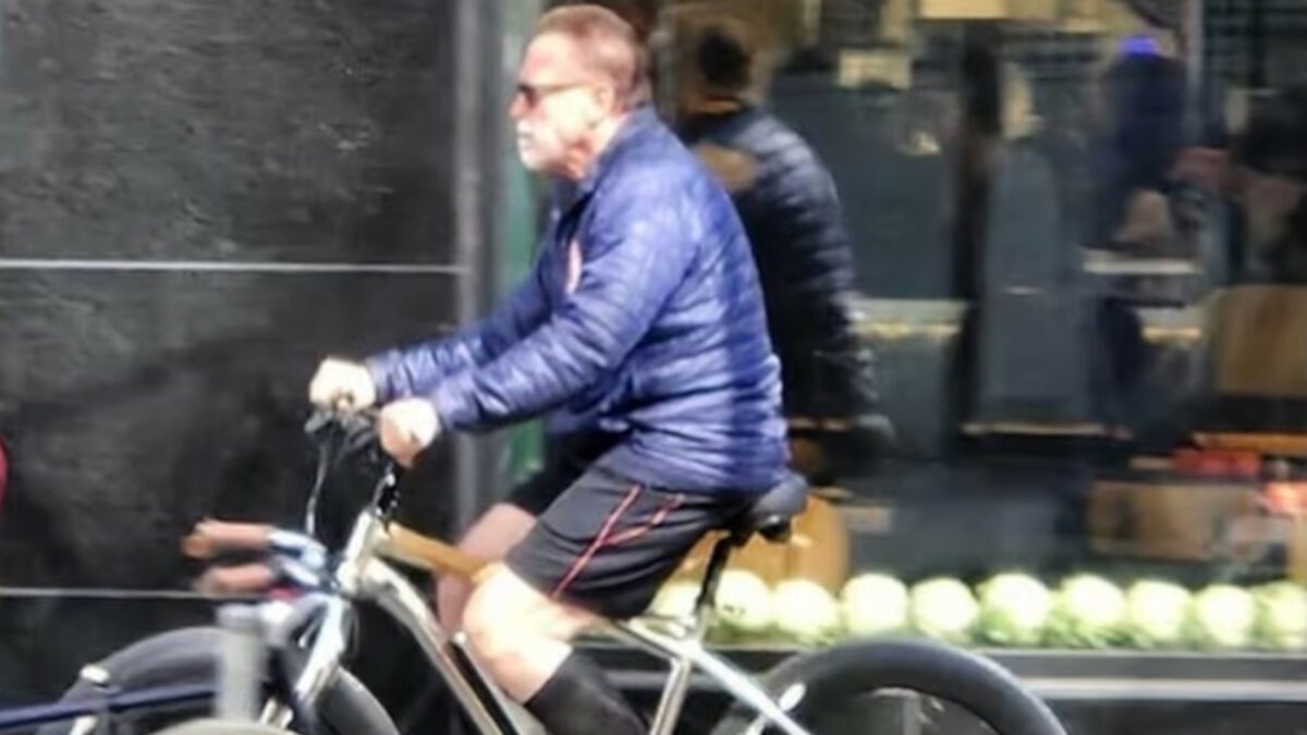 He’s back: Arnold Schwarzenegger is riding around Toronto again
