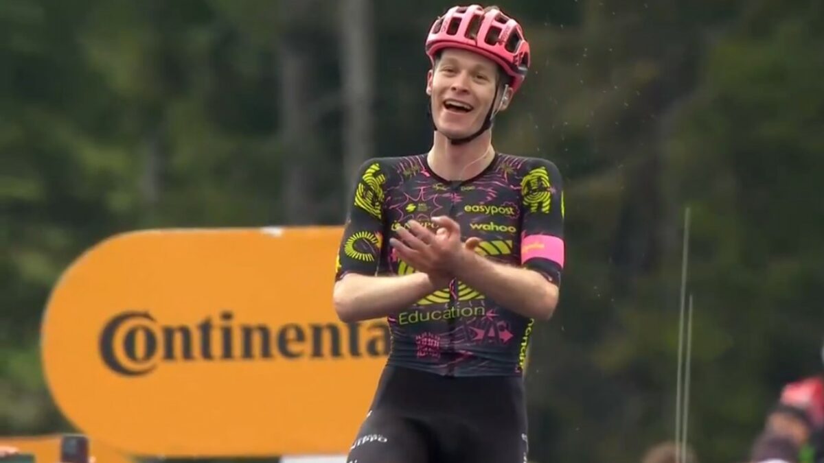 Georg Steinhauser's first professional victory is a Giro d'Italia mountain stage