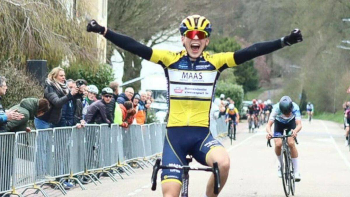 Under-17 rider wins Dutch champs, then relegated for victory salute