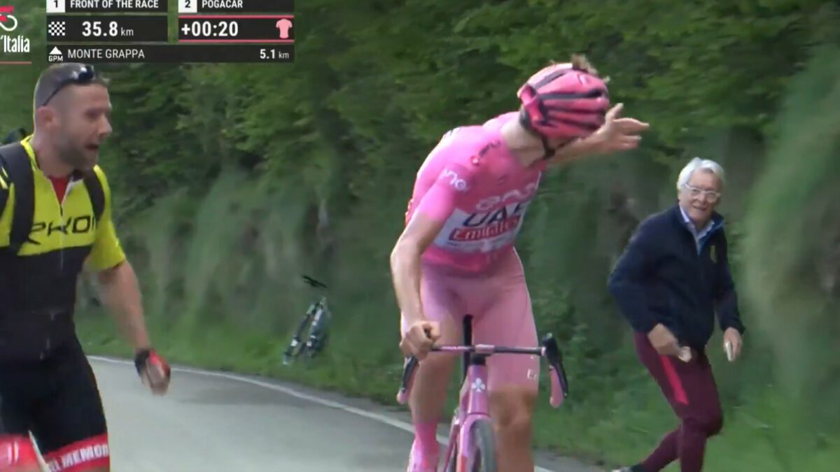 Pogačar's forgiveness: No charges for fan pushing incident at Giro